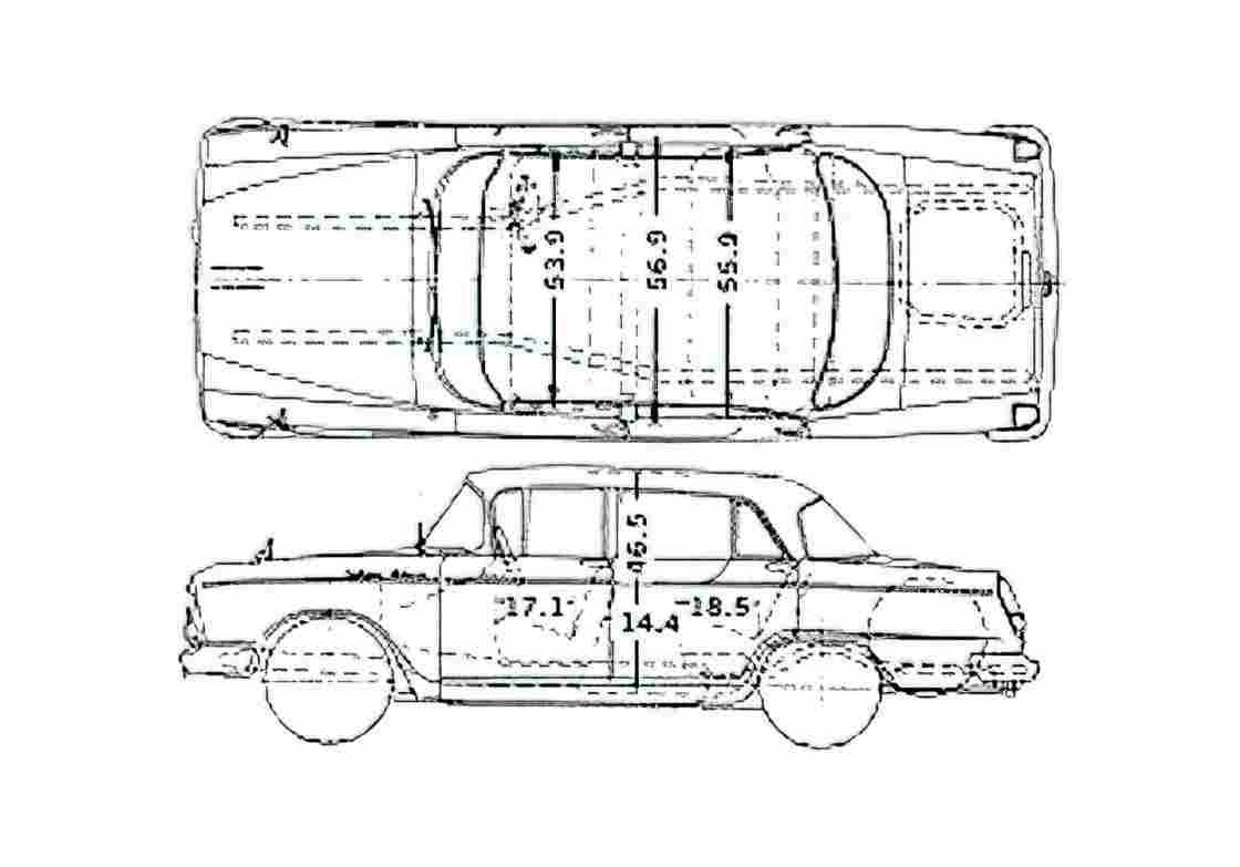 Blueprint Datsun Cedric 1900 LG31 Sedan 1962 A4 Photo Print