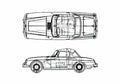 Blueprint Datsun Fairlady 310 SPL 1500 Cabriolet 1964 A4 Photo Print