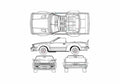 Blueprint Datsun Gazelle Convertible Cabriolet A4 Photo Print