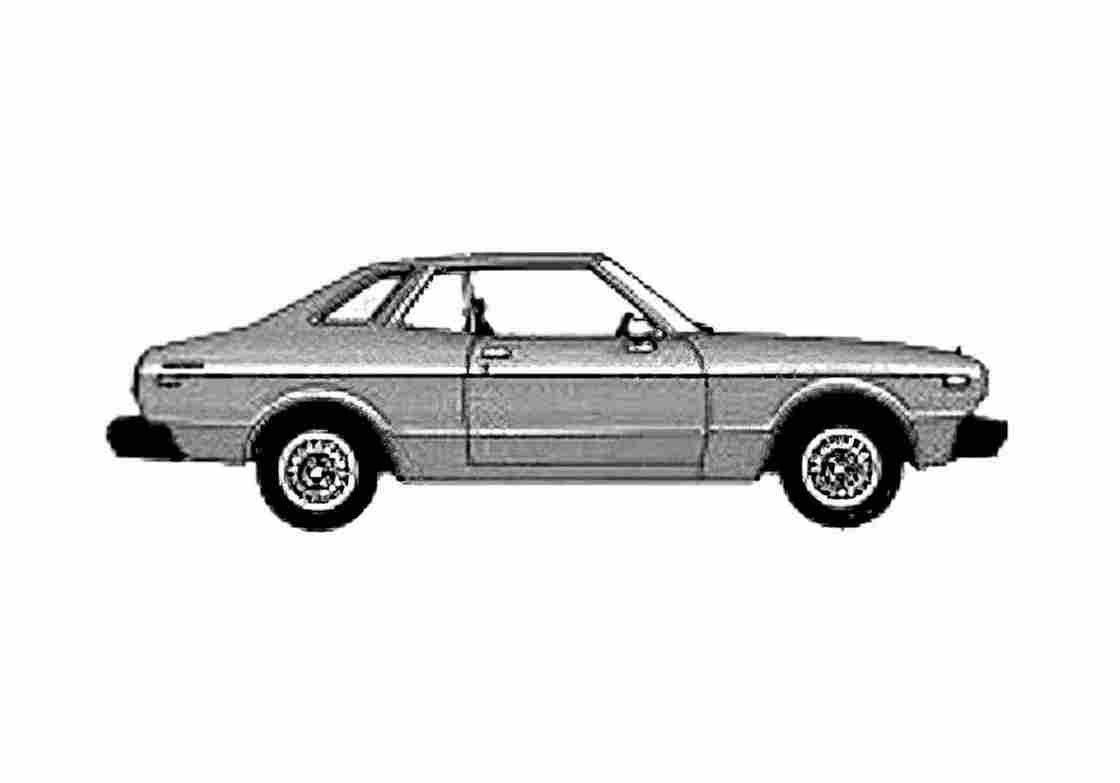 Blueprint Datsun Maxima 810 2 door Sport Coupe 1979 A4 Photo Print