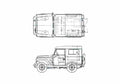 Blueprint Datsun Patrol L60 Wagon 1963 A4 Photo Print