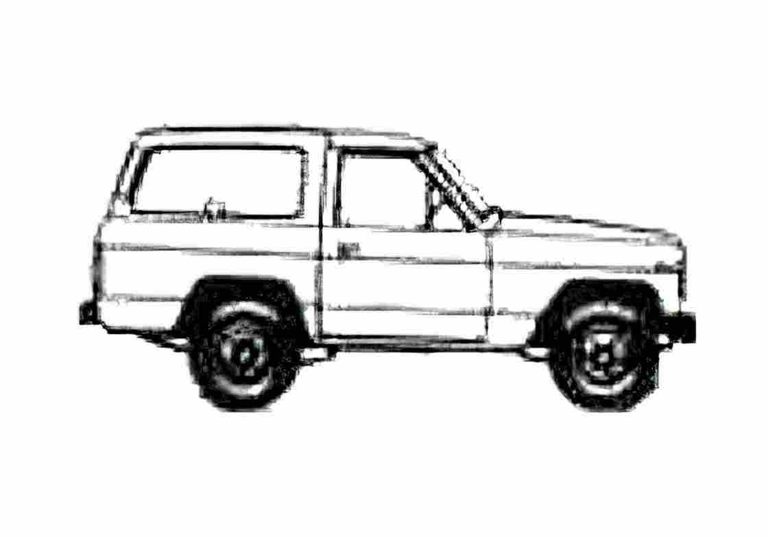 Blueprint Datsun Patrol L60 Wagon 1971 A4 Photo Print