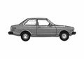 Blueprint Datsun Sunny 210 2 door Hatchback 1979 A4 Photo Print