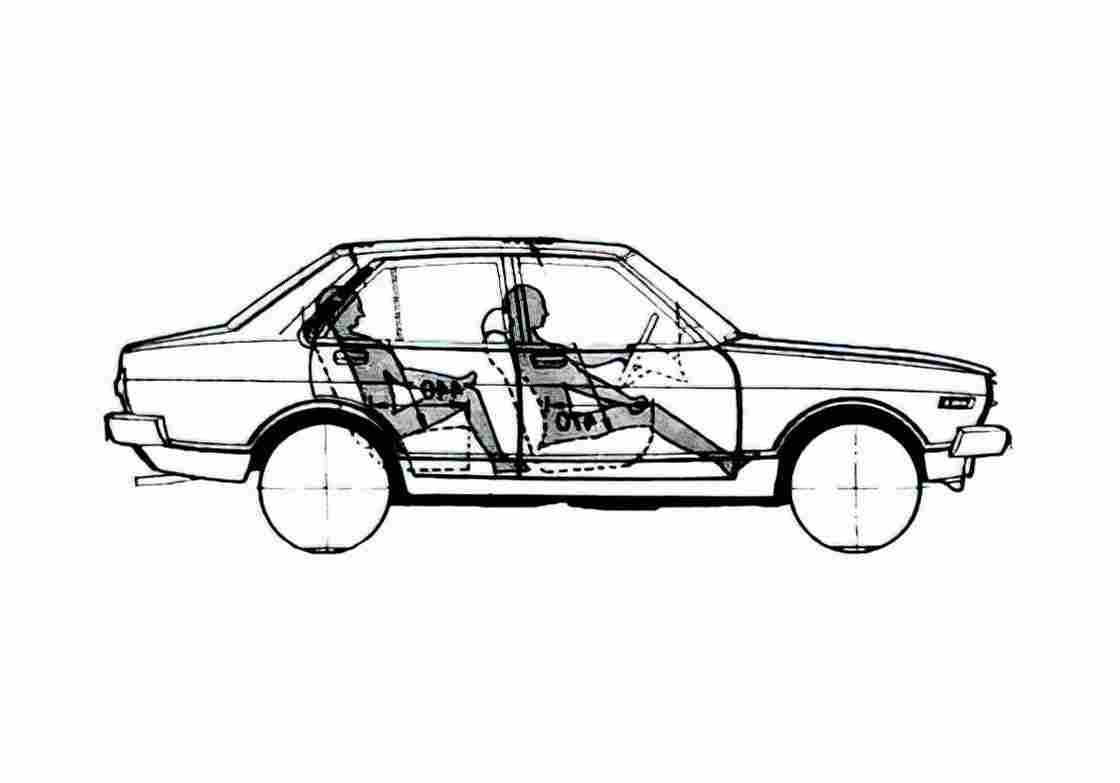 Blueprint Datsun Sunny B110 Coupe 1981 A4 Photo Print