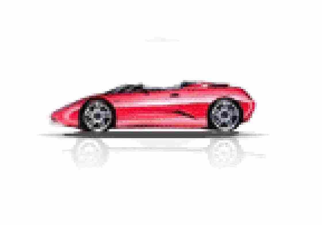 Blueprint De Tomaso Guara Cabriolet 1995 A4 Photo Print