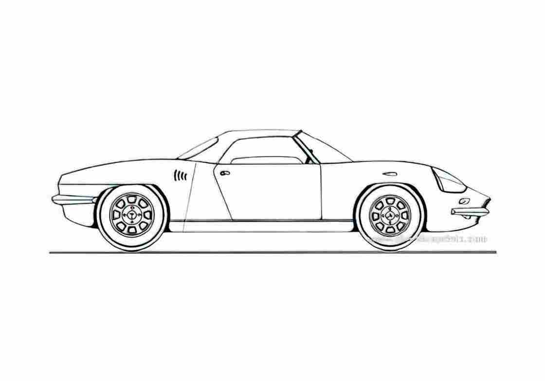 Blueprint De Tomaso Vallelunga Spider Coupe 1963 A4 Photo Print