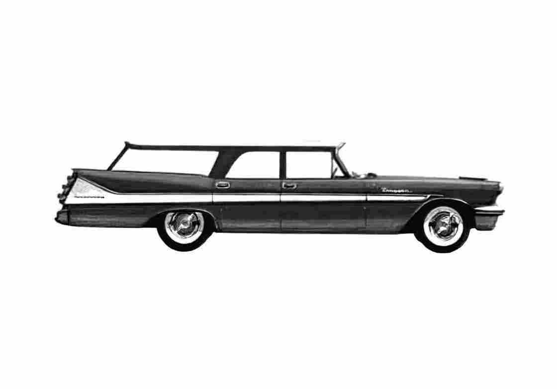 Blueprint DeSoto Firesweep Explorer Station Wagon 1958 A4 Photo Print