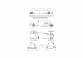 Blueprint Delage 5L OW 1922 A4 Photo Print