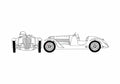 Blueprint Delahaye Type 35 Roadster 1935 A4 Photo Print