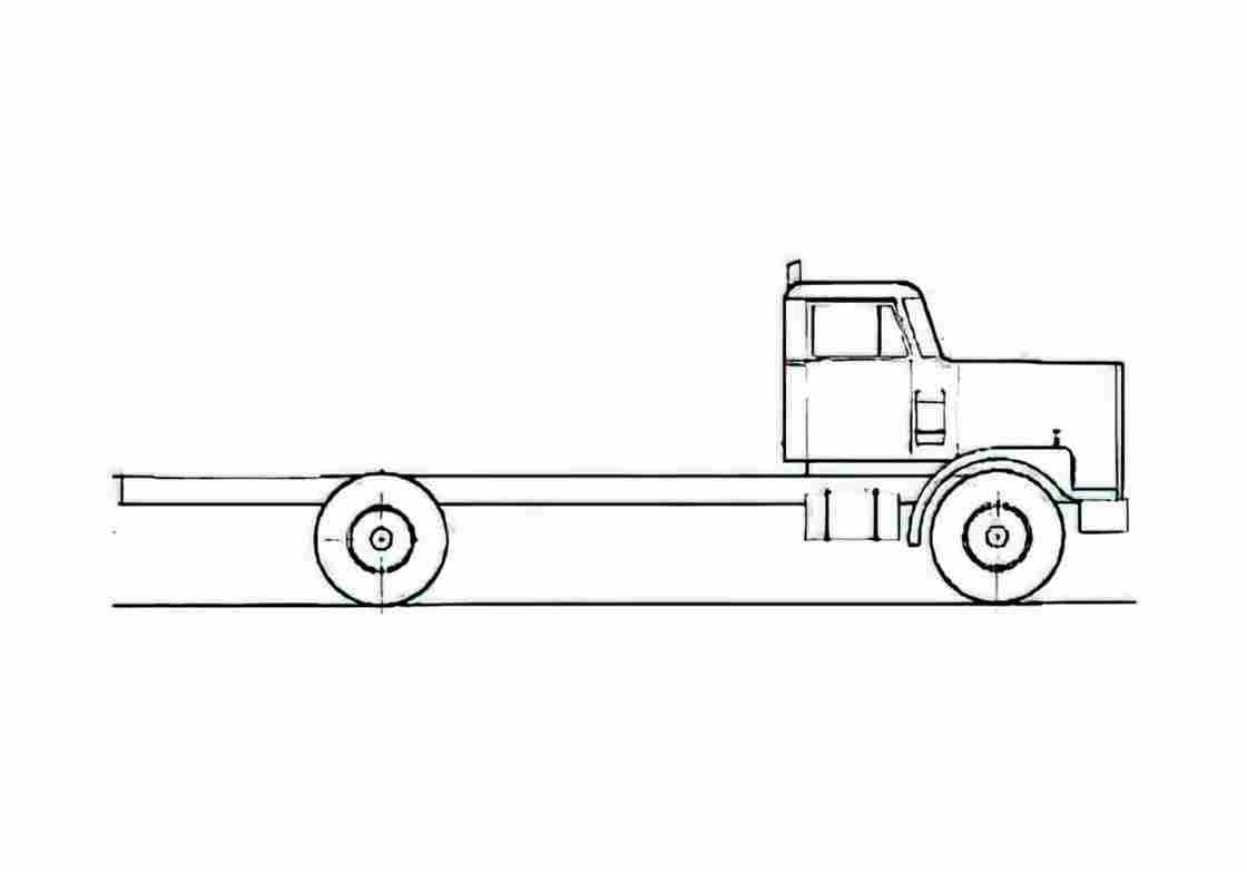 Blueprint Diamond Reo Giant C11642DB Truck 1981 A4 Photo Print