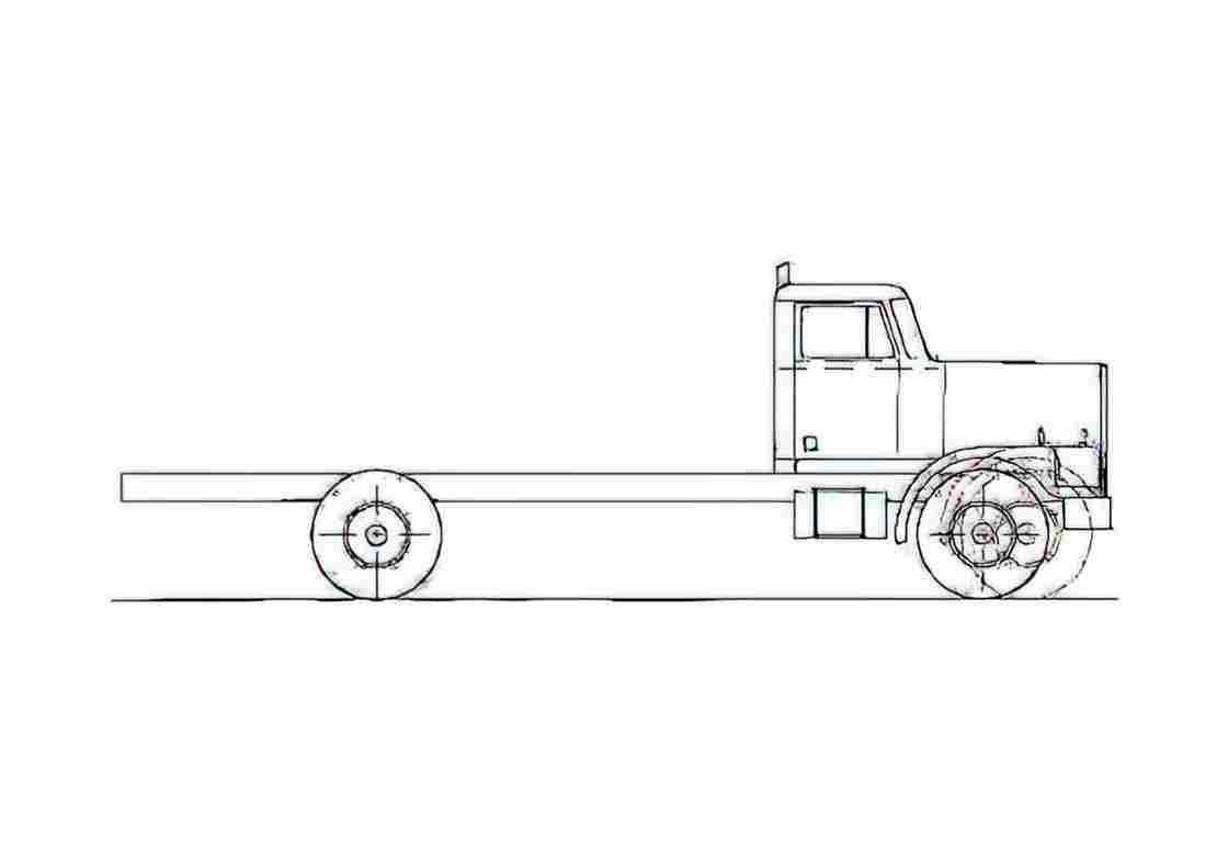 Blueprint Diamond Reo Giant C11642DB Truck 1984 A4 Photo Print