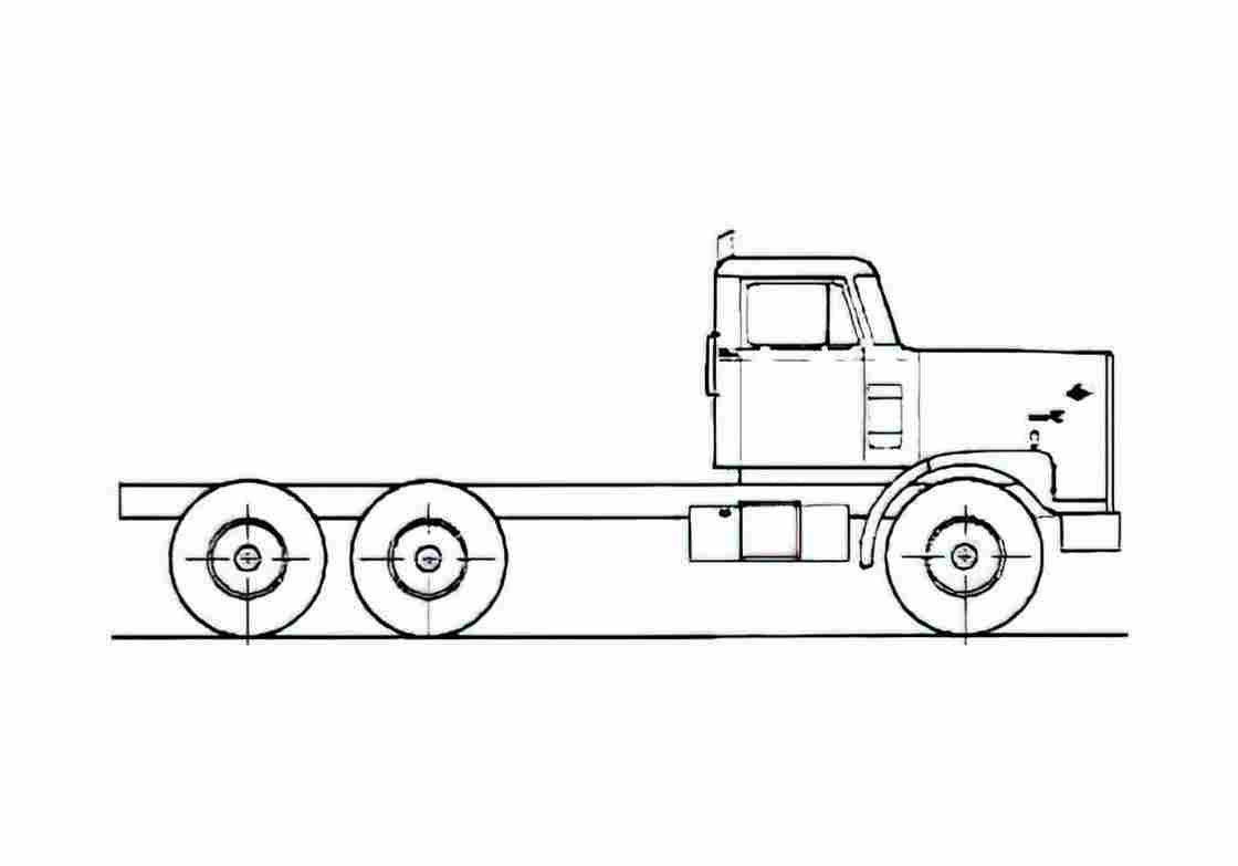Blueprint Diamond Reo Giant C11664DB Truck 1982 A4 Photo Print