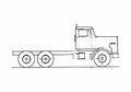 Blueprint Diamond Reo Giant C11664DB Truck 1985 A4 Photo Print