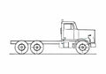Blueprint Diamond Reo Giant C11664DB Truck 1986 A4 Photo Print