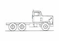 Blueprint Diamond Reo Giant C11664DBF Truck 1983 A4 Photo Print