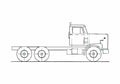 Blueprint Diamond Reo Giant C11664DBH Truck 1980 A4 Photo Print