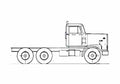 Blueprint Diamond Reo Giant C11664DBT Truck 1985 A4 Photo Print