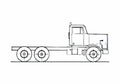 Blueprint Diamond Reo Giant C11664DF Truck 1986 A4 Photo Print
