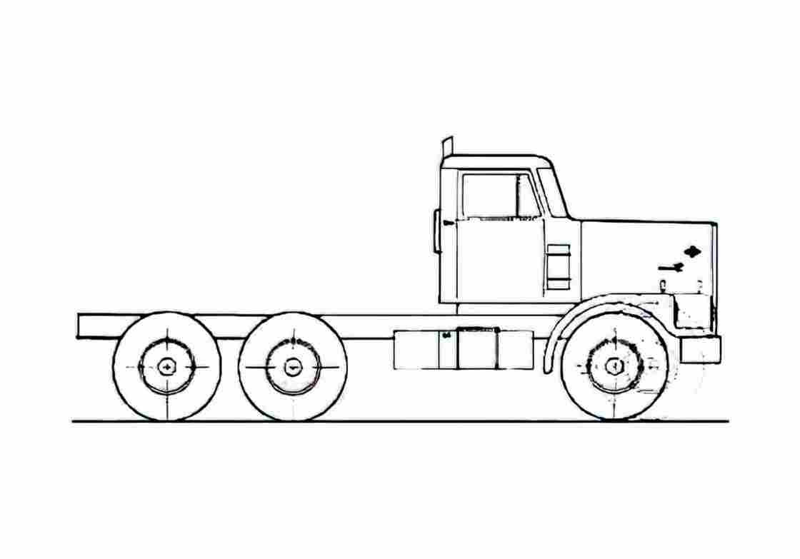 Blueprint Diamond Reo Giant C11664DFT Truck 1985 A4 Photo Print