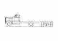 Blueprint Diamond Reo T 950 Truck A4 Photo Print