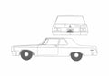 Blueprint Dodge 330 Coupe 1963 A4 Photo Print