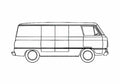 Blueprint Dodge A108 Compact Van 1965 A4 Photo Print
