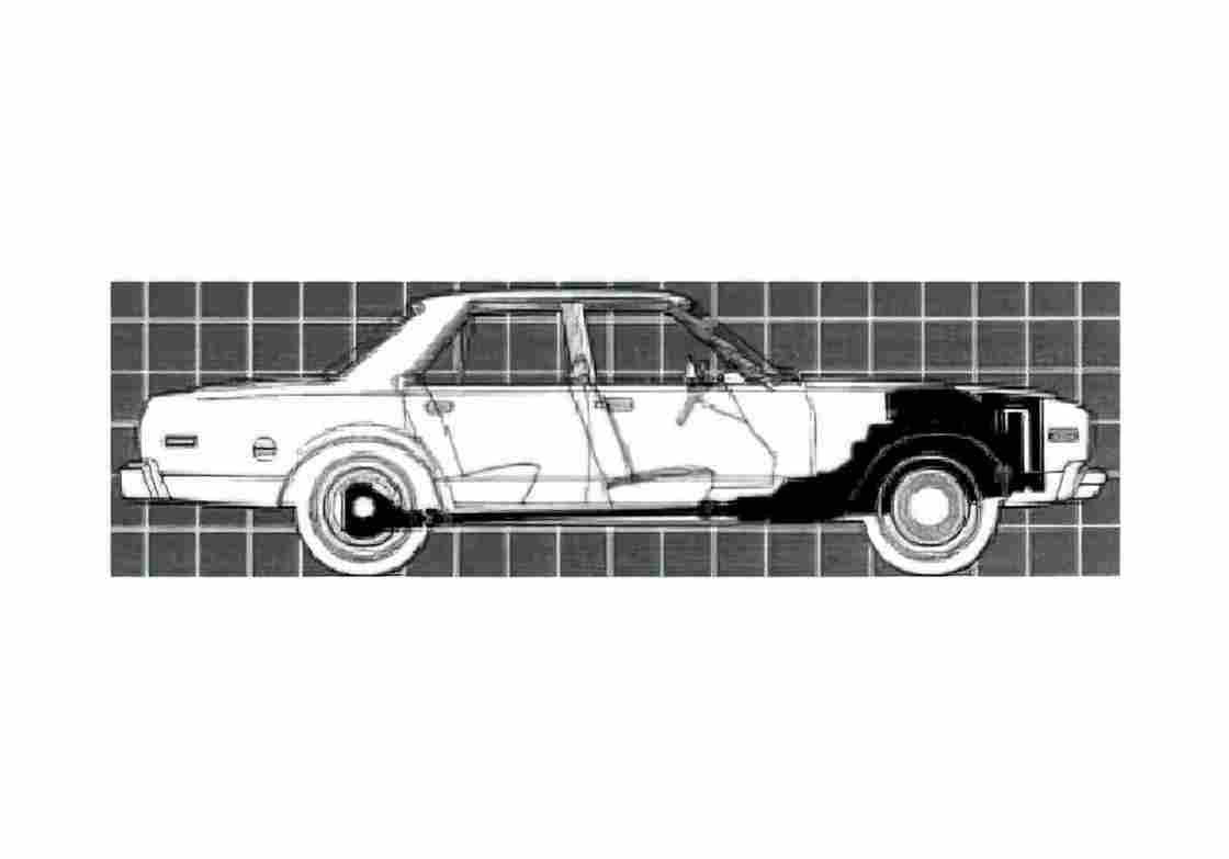 Blueprint Dodge Aspen 4 door Sedan 1978 A4 Photo Print