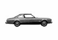 Blueprint Dodge Aspen Custom Coupe 1977 A4 Photo Print