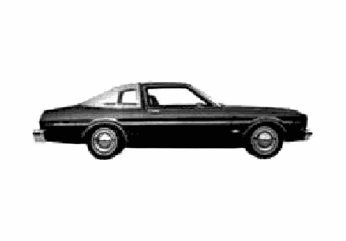 Blueprint Dodge Aspen Special Edition Coupe 1977 A4 Photo Print