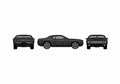 Blueprint Dodge Challenger Coupe 2009 A4 Photo Print