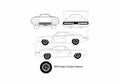 Blueprint Dodge Charger Daytona Coupe 1969 A4 Photo Print