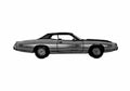 Blueprint Dodge Charger Rallye Coupe 1973 A4 Photo Print