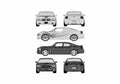 Blueprint Dodge Charger SRT8 Sedan 2006 A4 Photo Print