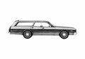 Blueprint Dodge Coronet Crestwood Station Wagon 1974 A4 Photo Print