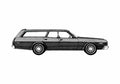 Blueprint Dodge Coronet Custom Station Wagon 1974 A4 Photo Print