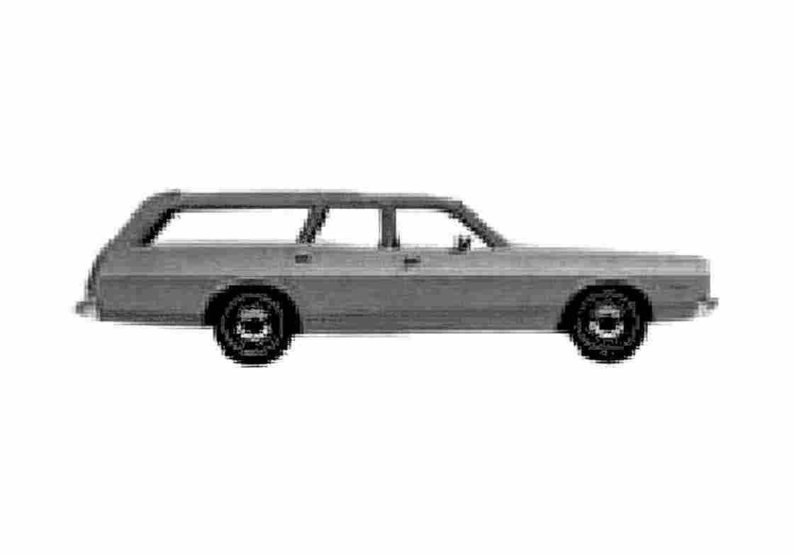 Blueprint Dodge Coronet Wagon 1975 A4 Photo Print