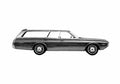 Blueprint Dodge Coronet crestwood Wagon 1972 A4 Photo Print