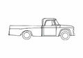 Blueprint Dodge D100 Single Cab Pick up 1965 A4 Photo Print