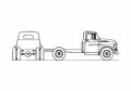 Blueprint Dodge D400 Truck 1959 A4 Photo Print