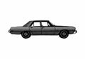 Blueprint Dodge Dart 4 door Sedan 1973 A4 Photo Print