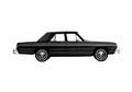 Blueprint Dodge Dart 4 door Sedan 1975 A4 Photo Print