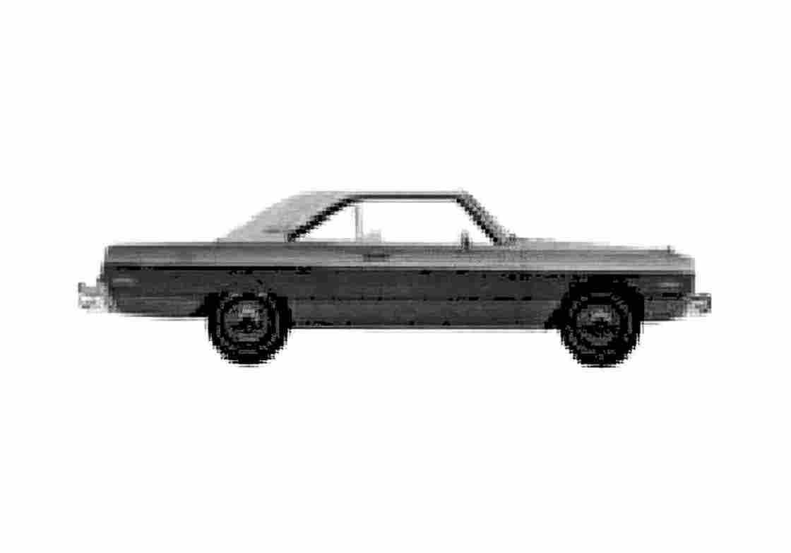 Blueprint Dodge Dart SE 2 door Coupe 1975 A4 Photo Print