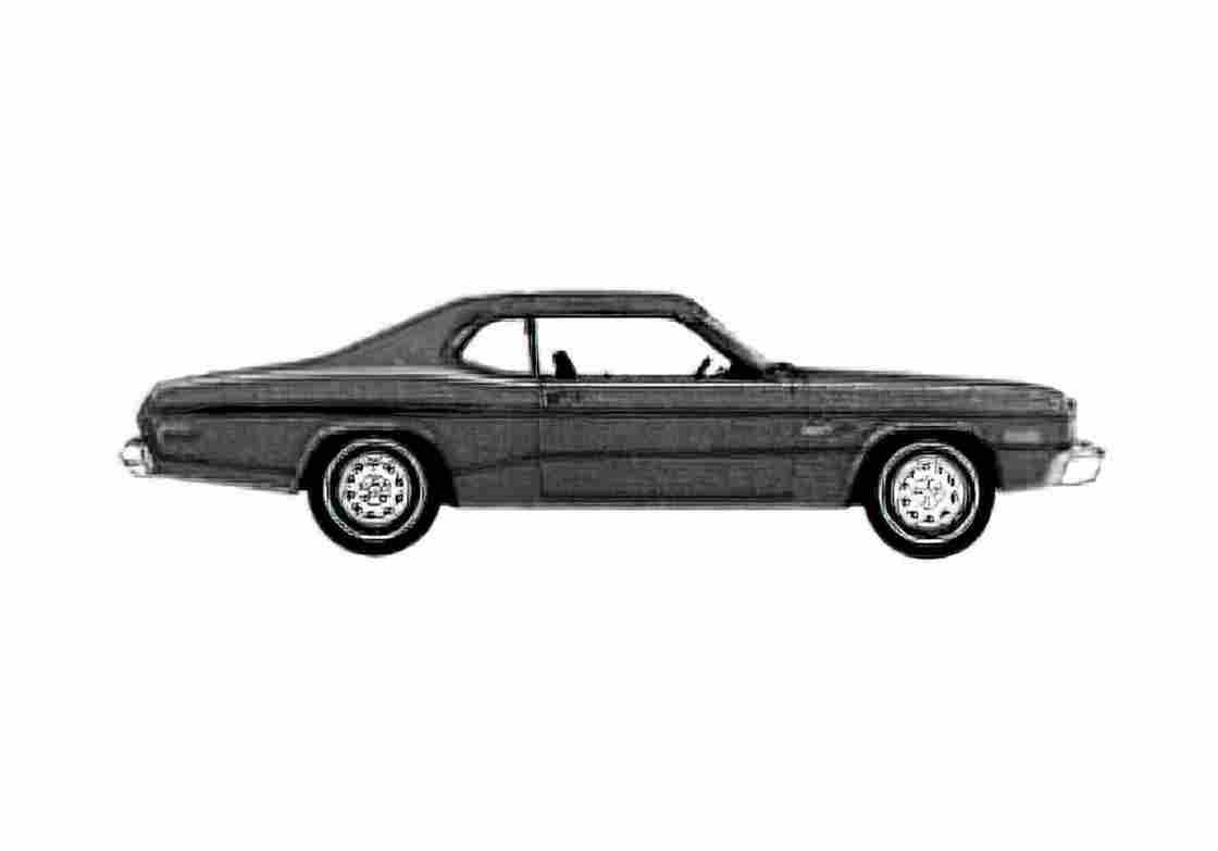 Blueprint Dodge Dart Sport 360 Coupe 1974 A4 Photo Print