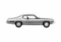 Blueprint Dodge Dart Sport Rallye Coupe 1974 A4 Photo Print