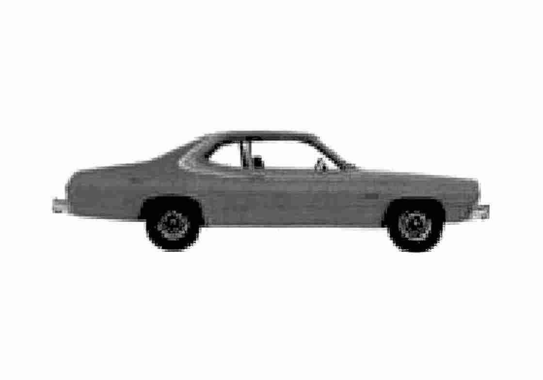 Blueprint Dodge Dart sport 360 Coupe 1975 A4 Photo Print