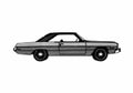 Blueprint Dodge Dart swinger 2 door Coupe 1973 A4 Photo Print