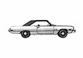 Blueprint Dodge Dart swinger 2door Coupe 1973 A4 Photo Print
