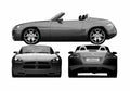 Blueprint Dodge Demon Cabriolet 2007 A4 Photo Print