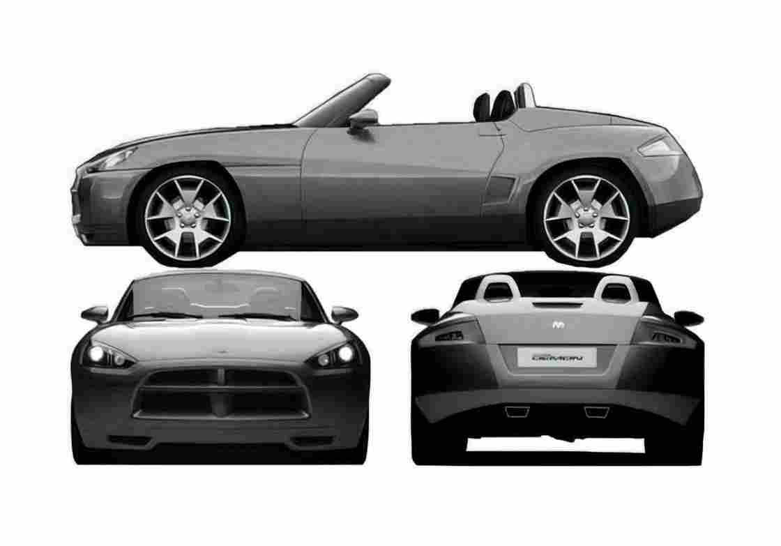 Blueprint Dodge Demon Cabriolet 2007 A4 Photo Print
