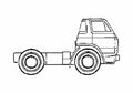 Blueprint Dodge I600 Truck 1970 A4 Photo Print